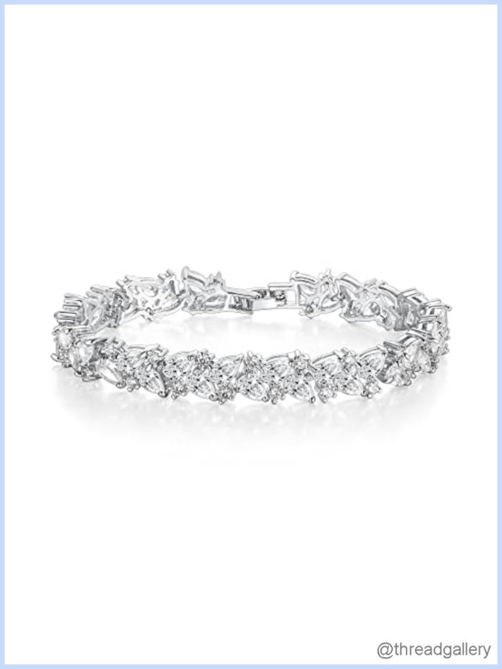 Cubic Zirconia Tennis Bracelet for Women Bridal Wedding Gift